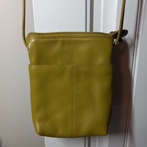 Green Leather Crossbody Bag
